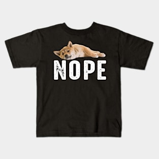 Ear NOPE Shiba Inu Whispers, Stylish Statement Tee Extravaganza Kids T-Shirt